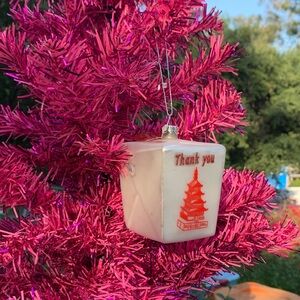 NWT Chinese Take-Out Box Christmas Ornament